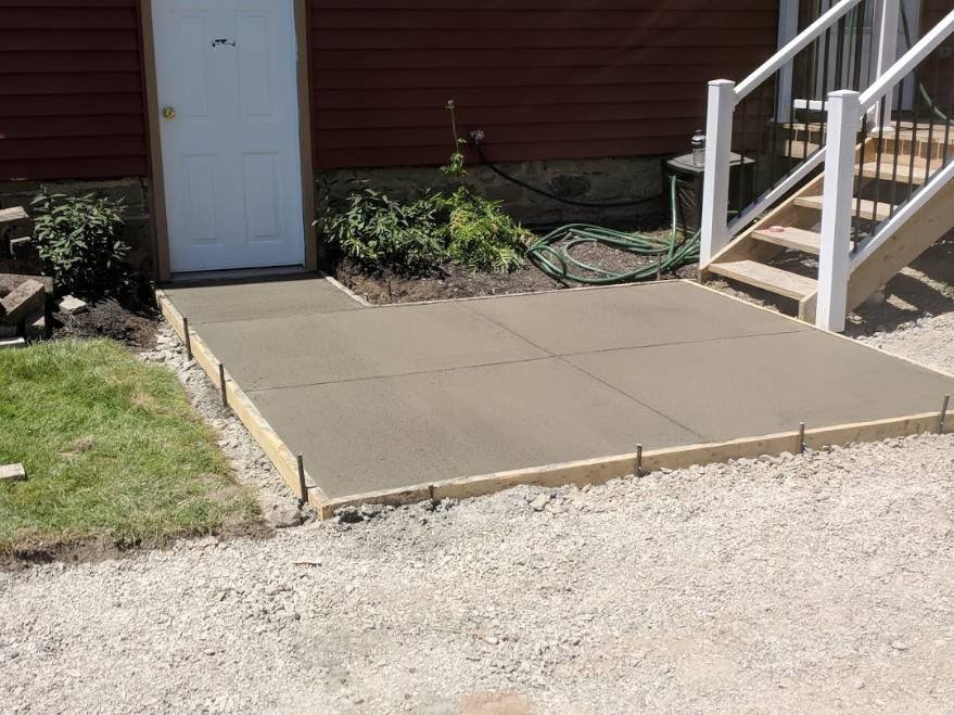 concrete patios, concrete sidewalks, concrete flooring